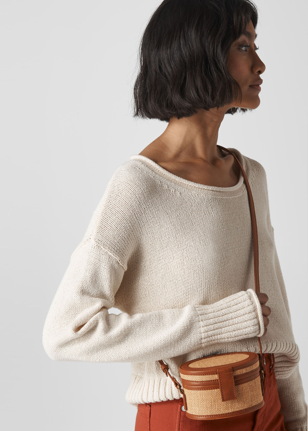 Simone Tiny Box Bag Neutral