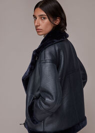 Lauren Faux Fur Biker