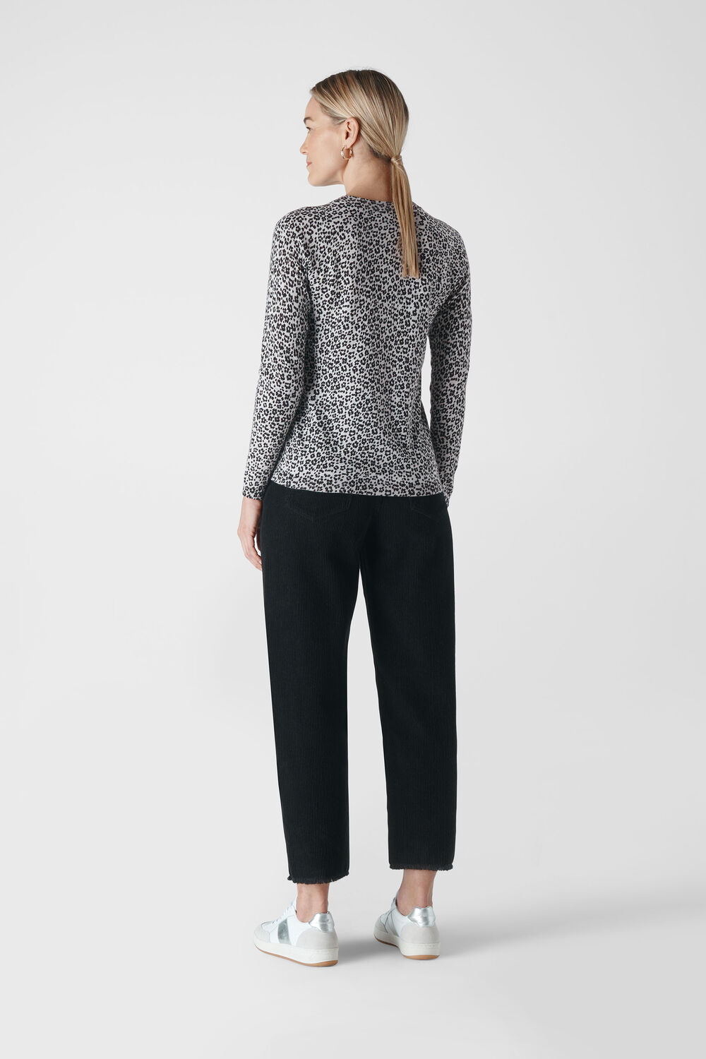 Ikat Animal Print Knit Black/Multi
