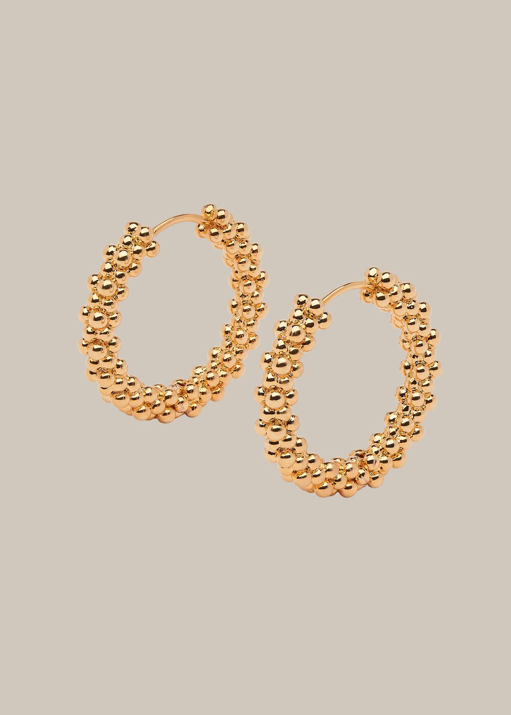 Seed Bead Cluster Hoop