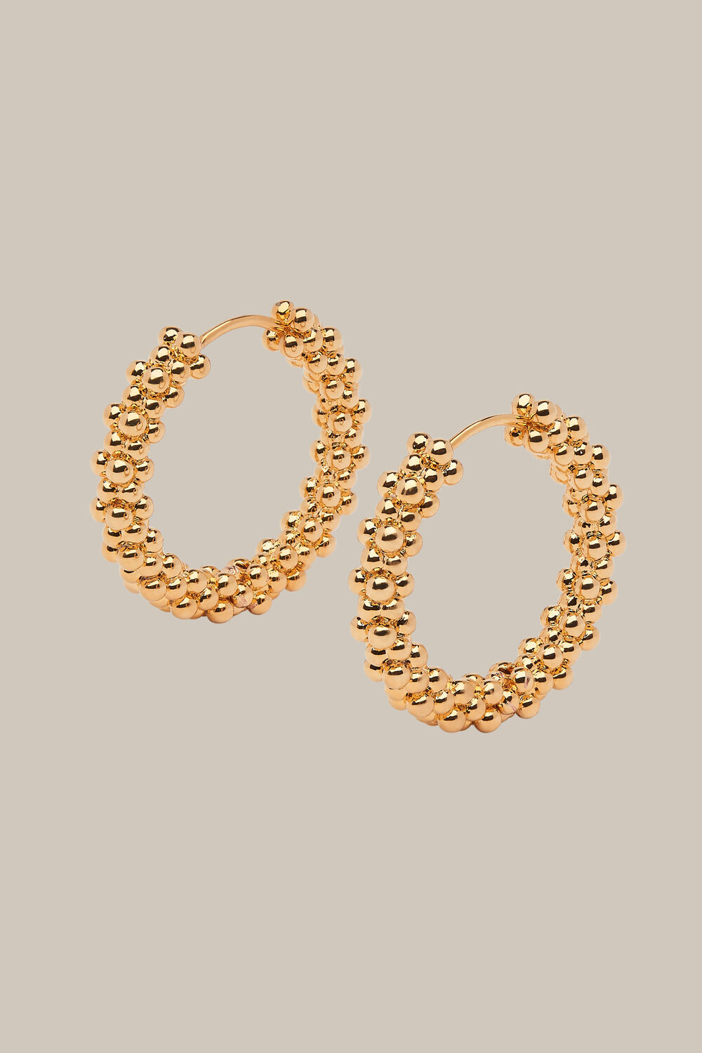 Seed Bead Cluster Hoop