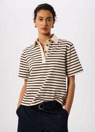 Short Sleeve Stripe Polo