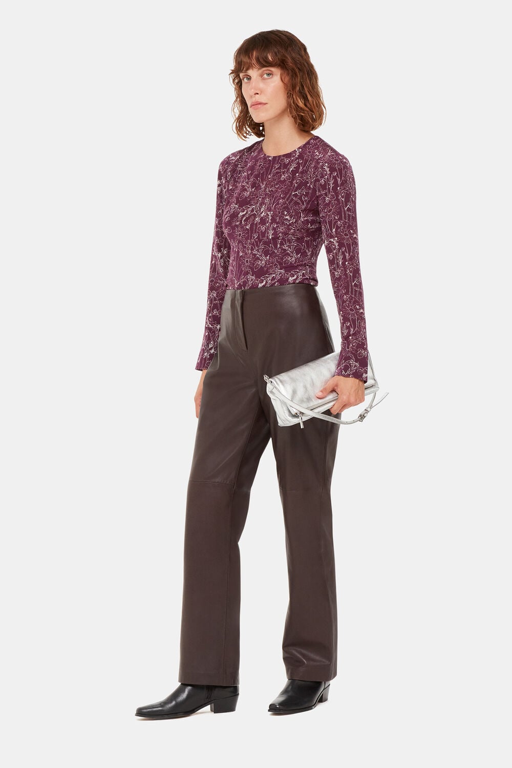 Strawberry Plant Silk Top