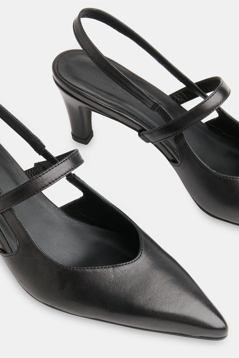 Black Cecily Slingback Heel