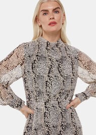 Petite Optical Snake Meg Dress