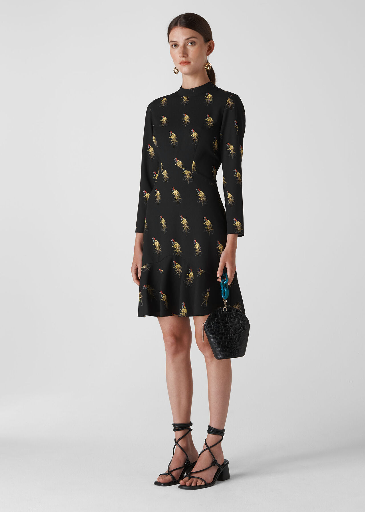 Whistles Shoe Print Dress Whistles Daisy Print Whistles Shoe Print Dress  Green/Multi Daisy