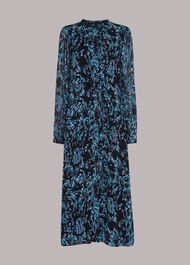 Wood Tiger Print Midi Dress