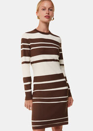 Variegated Stripe Knit Dress