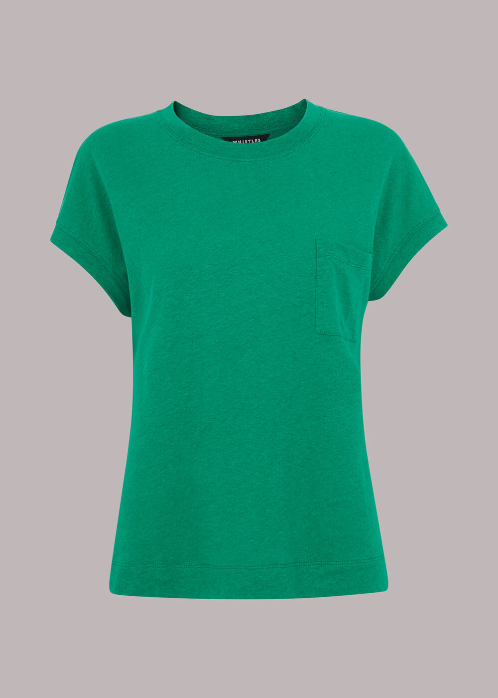 Ember Linen Mix Pocket Tee