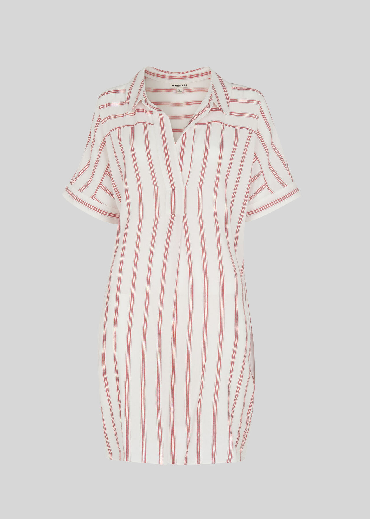 Sabrina Stripe Dress White/Multi