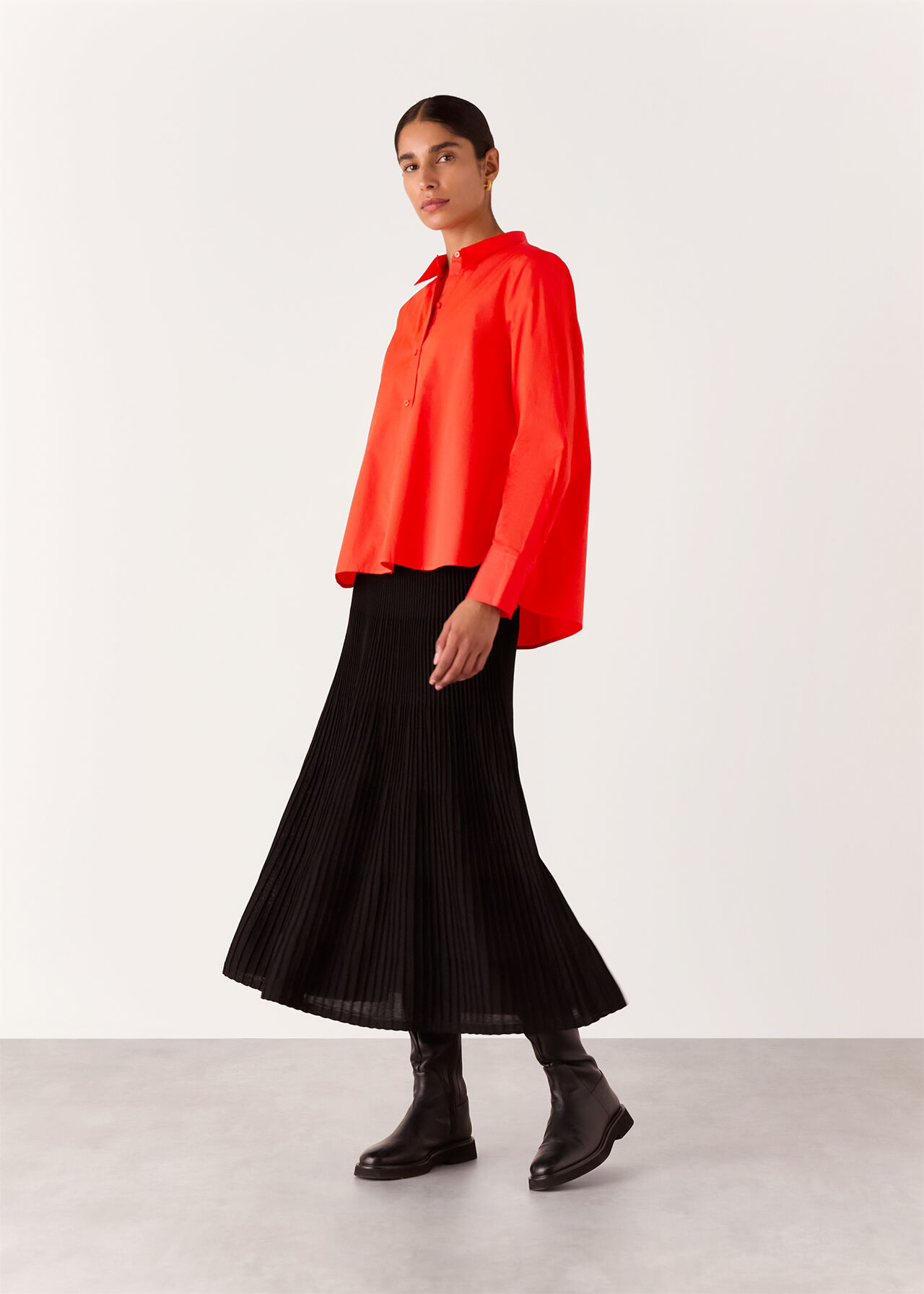 Boxy Cotton Shirt
