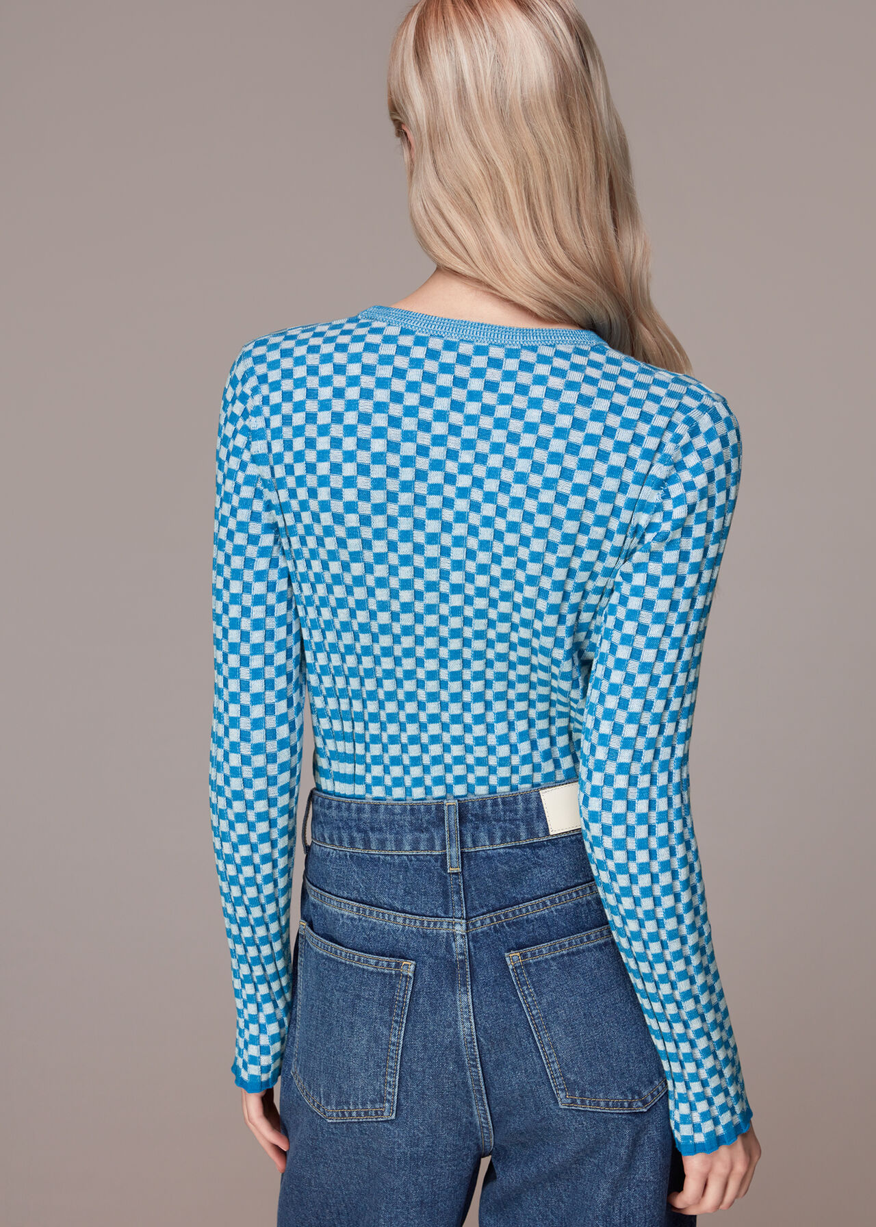Check Rib Knit