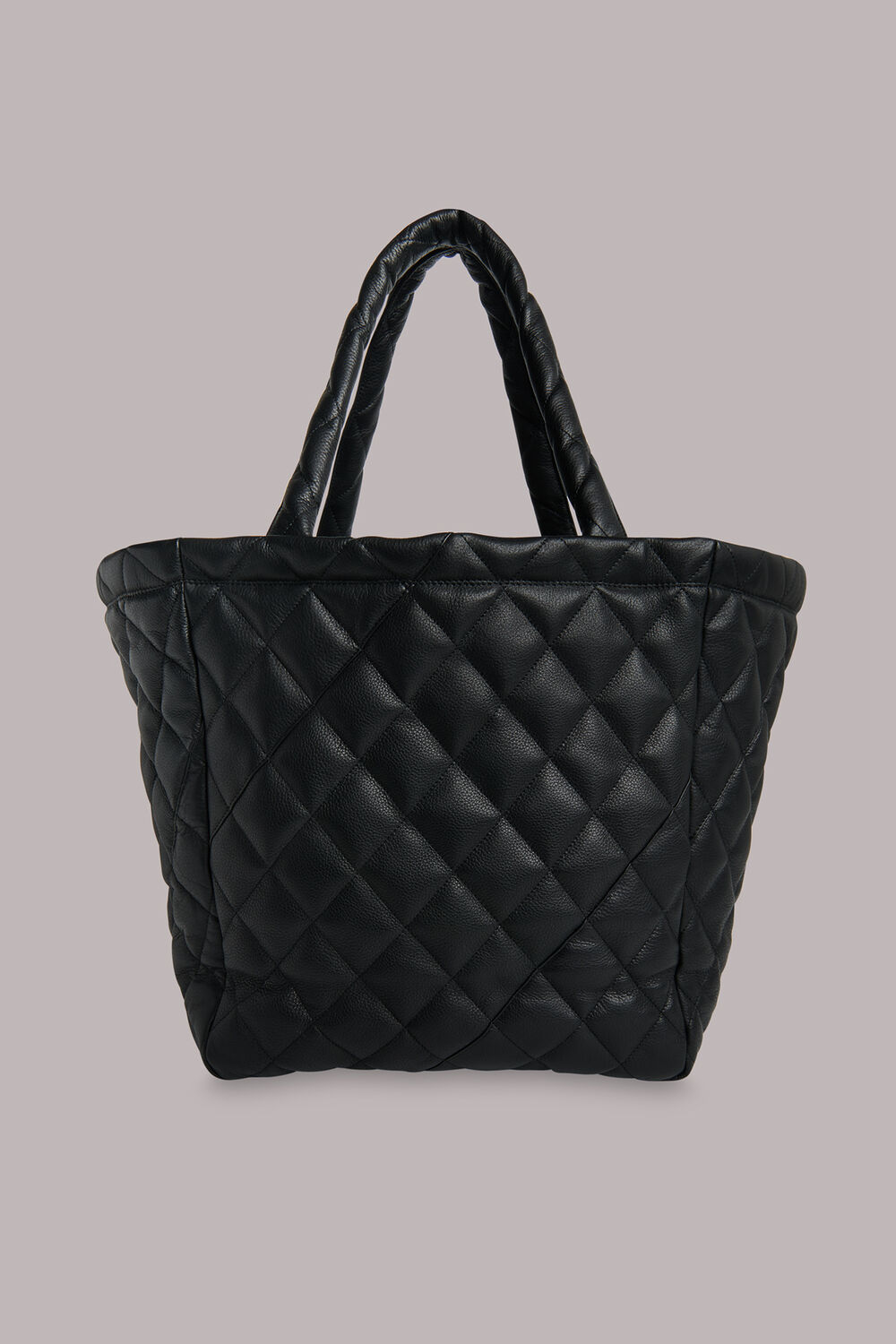 Lyle Leather Quilted Tote Bag