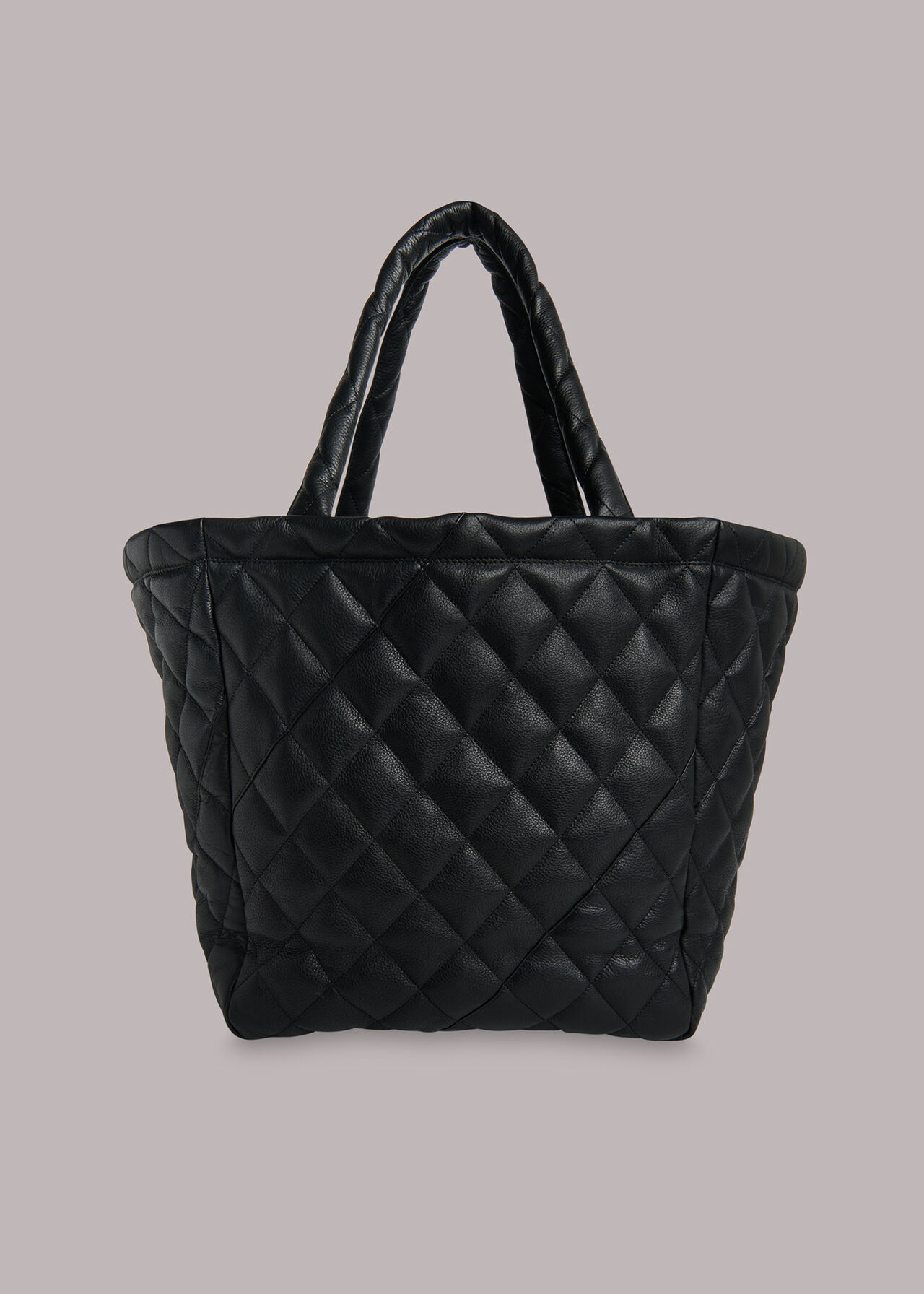 Lyle Leather Quilted Tote Bag