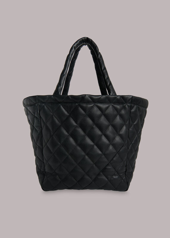 Lyle Leather Quilted Tote Bag
