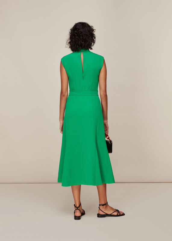 Green Penny Belted Dress