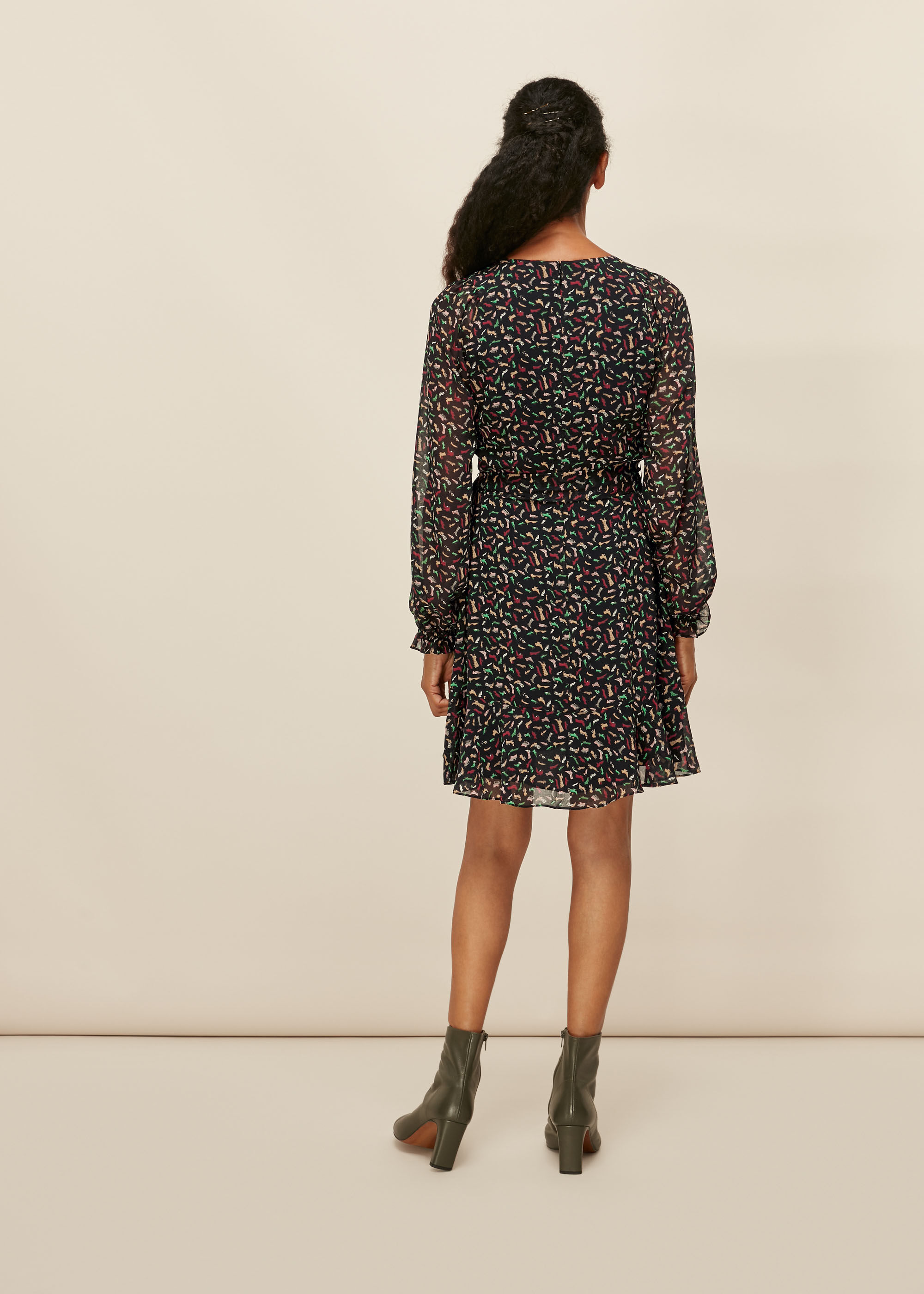 Multicolour Shoe Print Dress WHISTLES Whistles UK