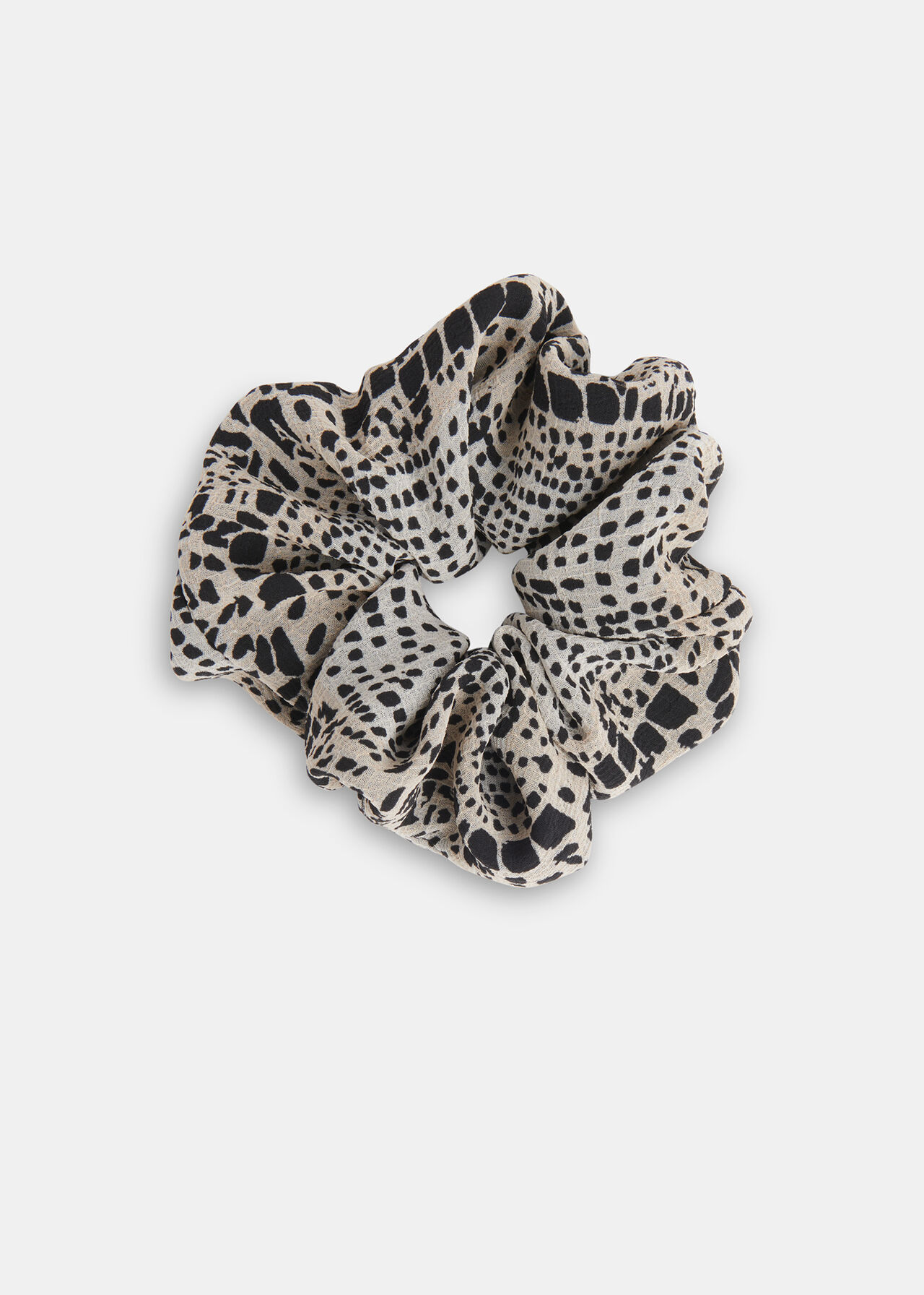 Optical Snake Print Scrunchie