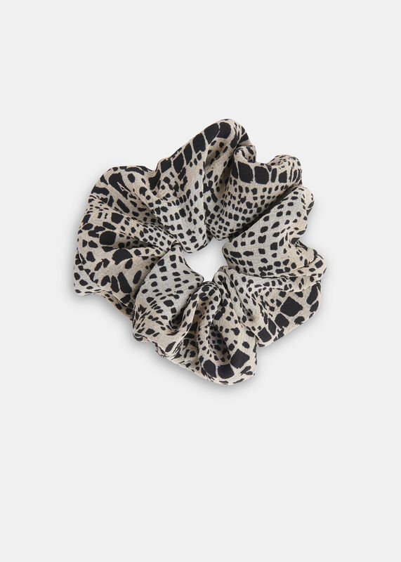 Optical Snake Print Scrunchie