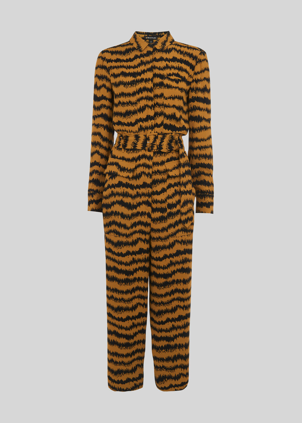 Milla Animal Utility Jumpsuit Brown/Multi