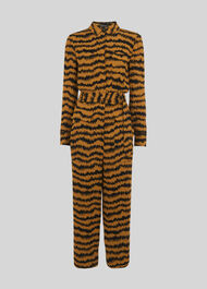 Milla Animal Utility Jumpsuit Brown/Multi