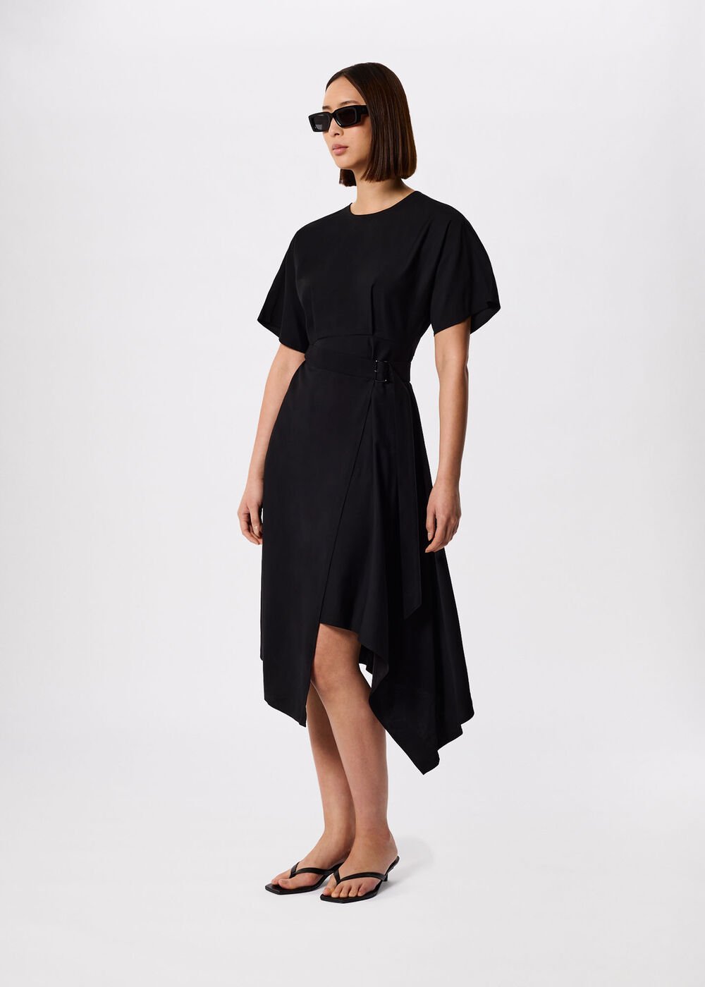 Asymmetric Open Back Dress