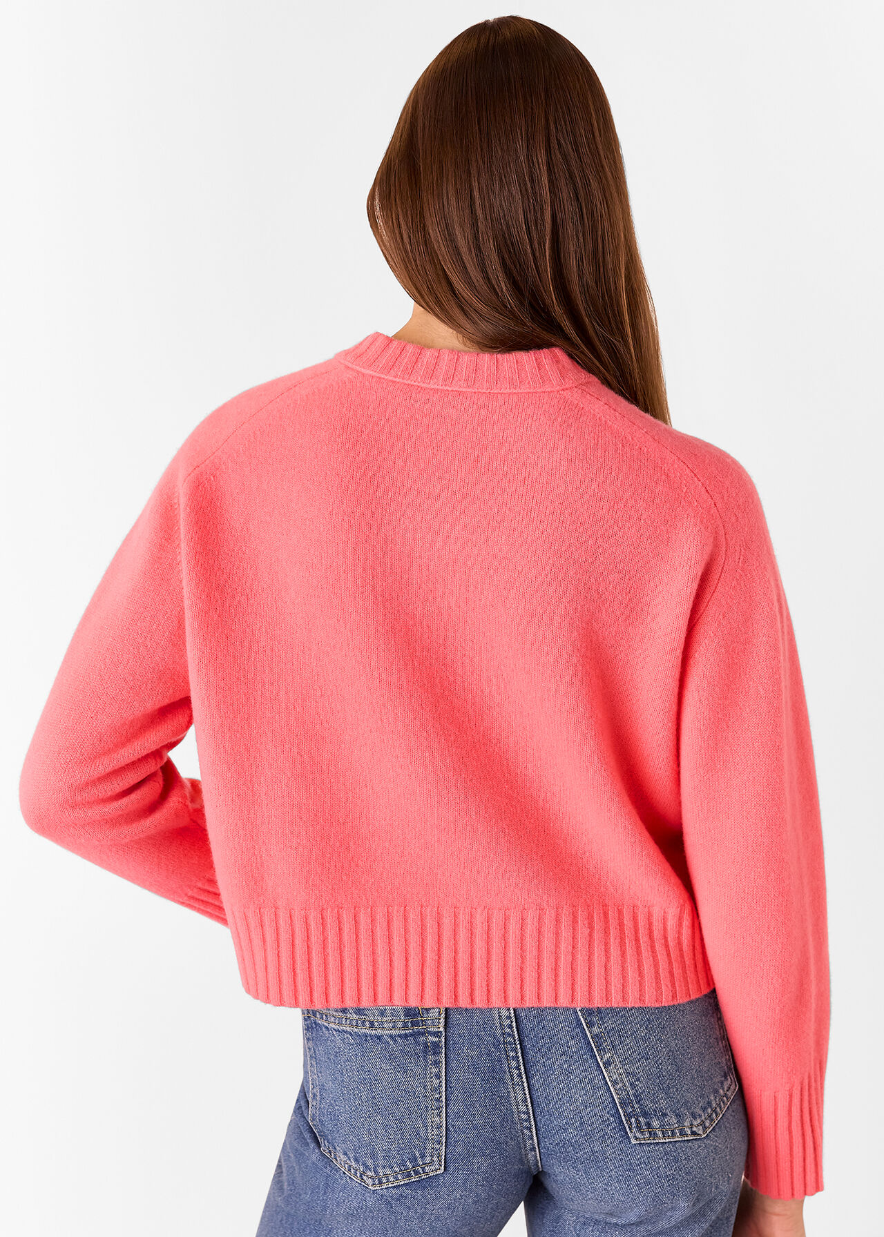 Wool V Neck Knitted Jumper