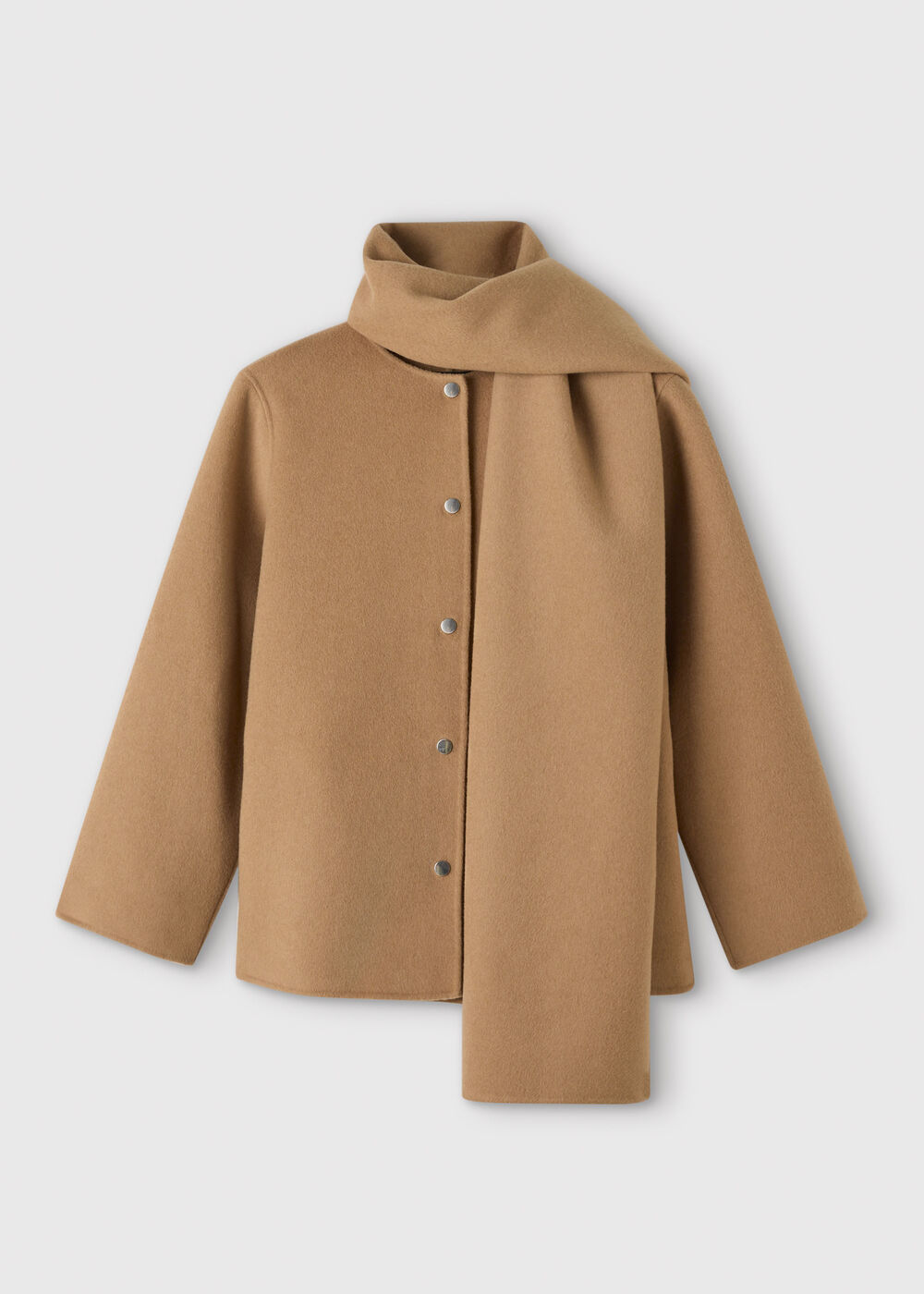 Double Faced Scarf Coat