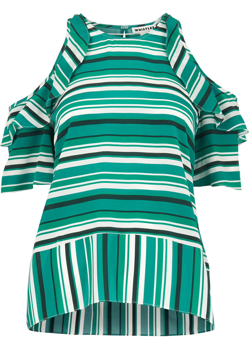Resort Madison Stripe Silk Top