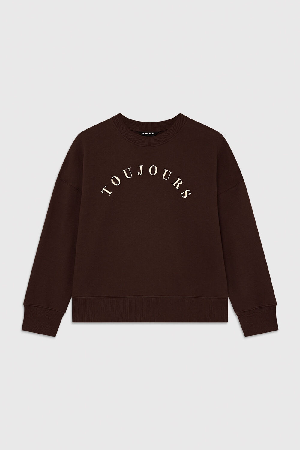 Chocolate Toujours Relaxed Cotton Sweat