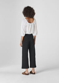 Linen Square Neck Top