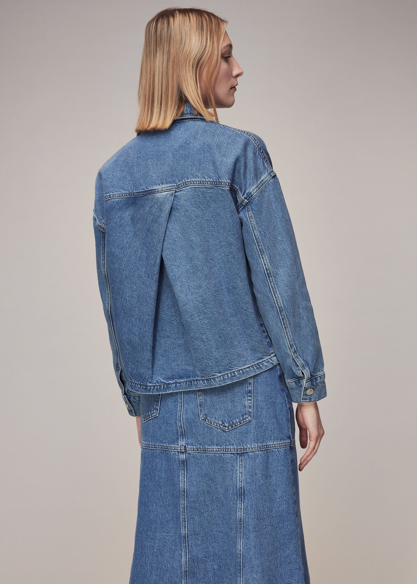Denim Ella Denim Jacket | WHISTLES | Whistles US |