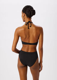 Textured Gingham Bikini Top