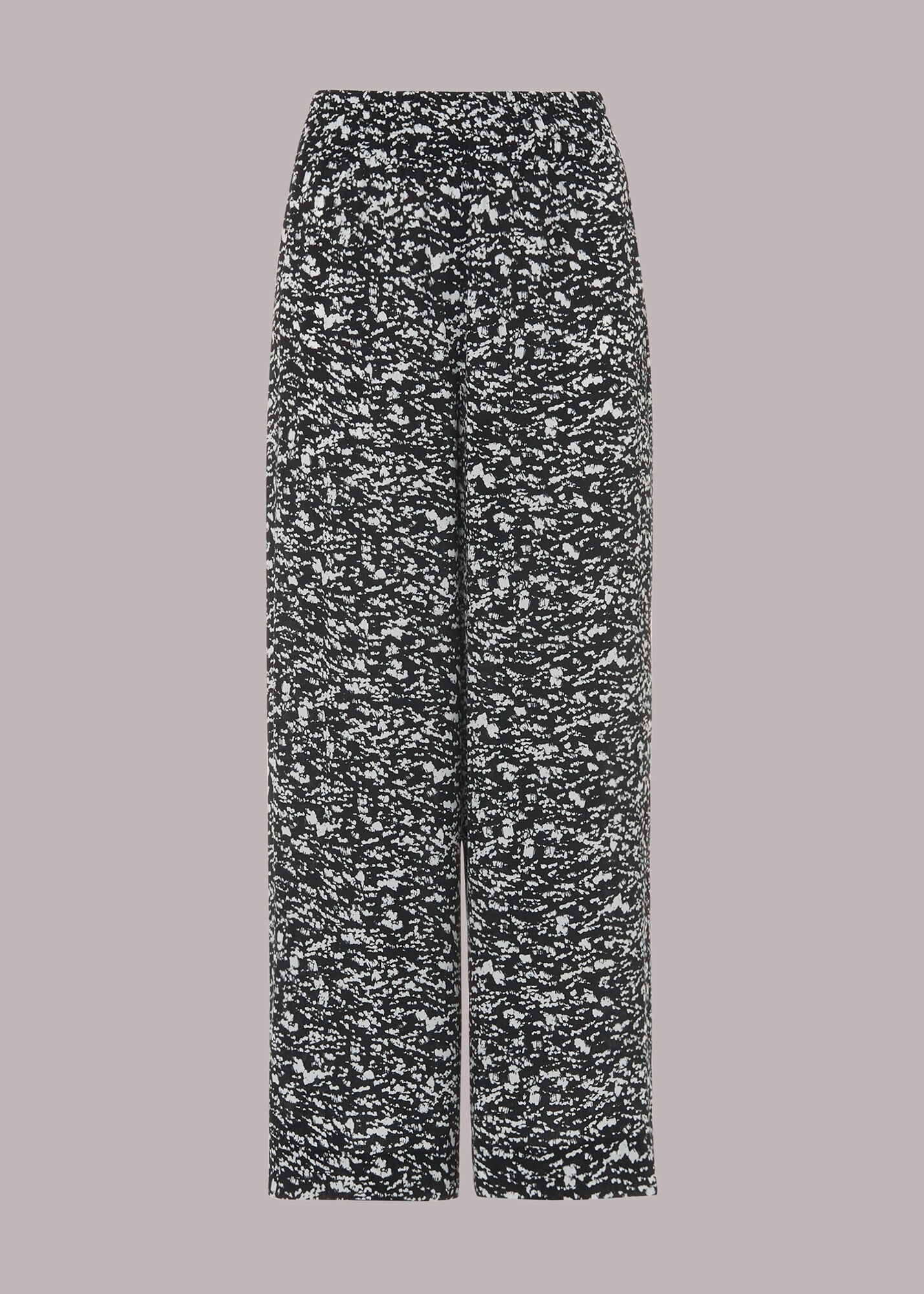 Black/Multi Abstract Smudge Trouser 