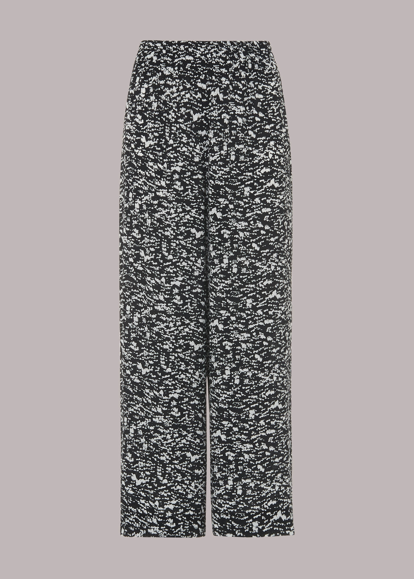 Black/Multi Abstract Smudge Trouser WHISTLES