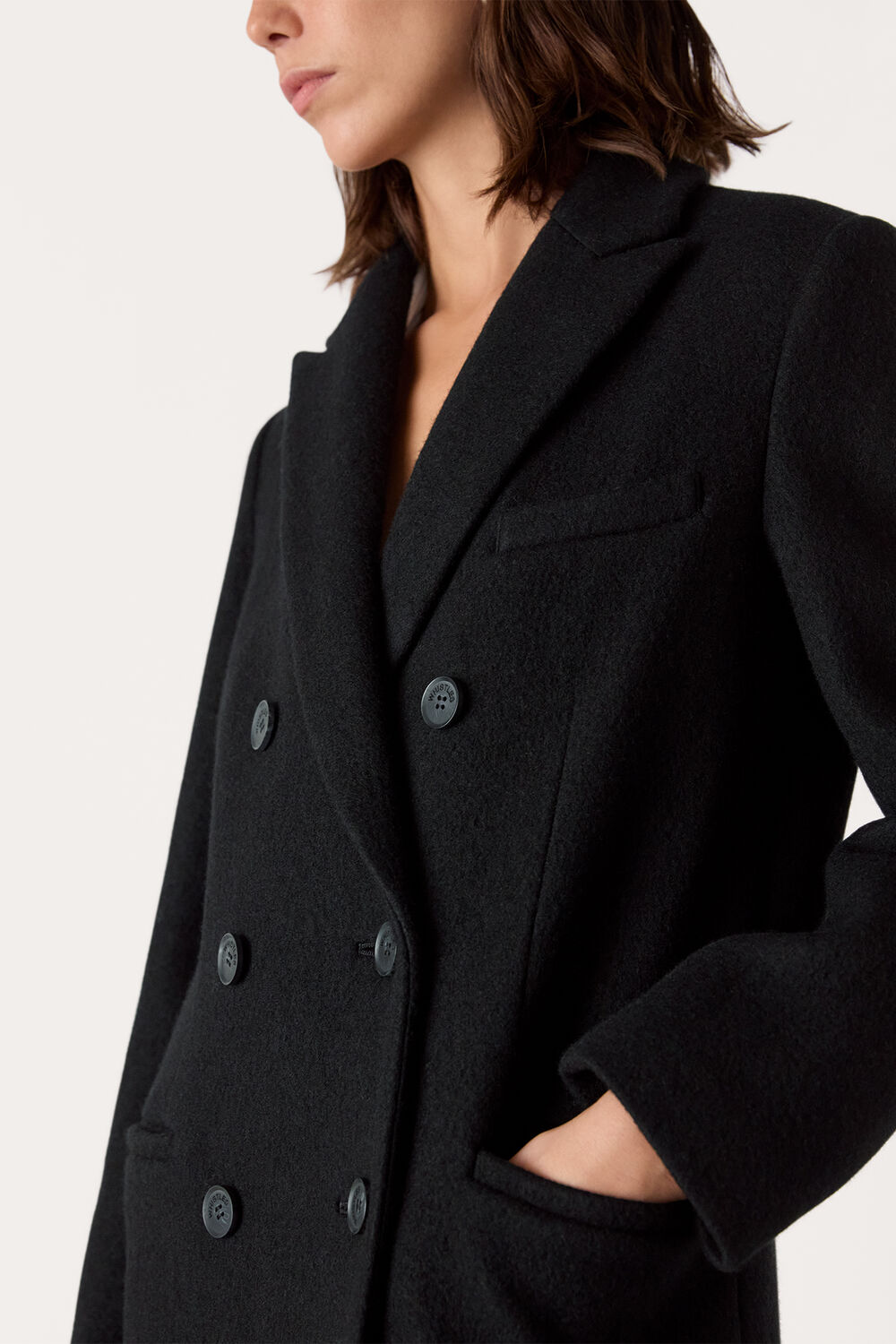 Black Lori Longline Coat