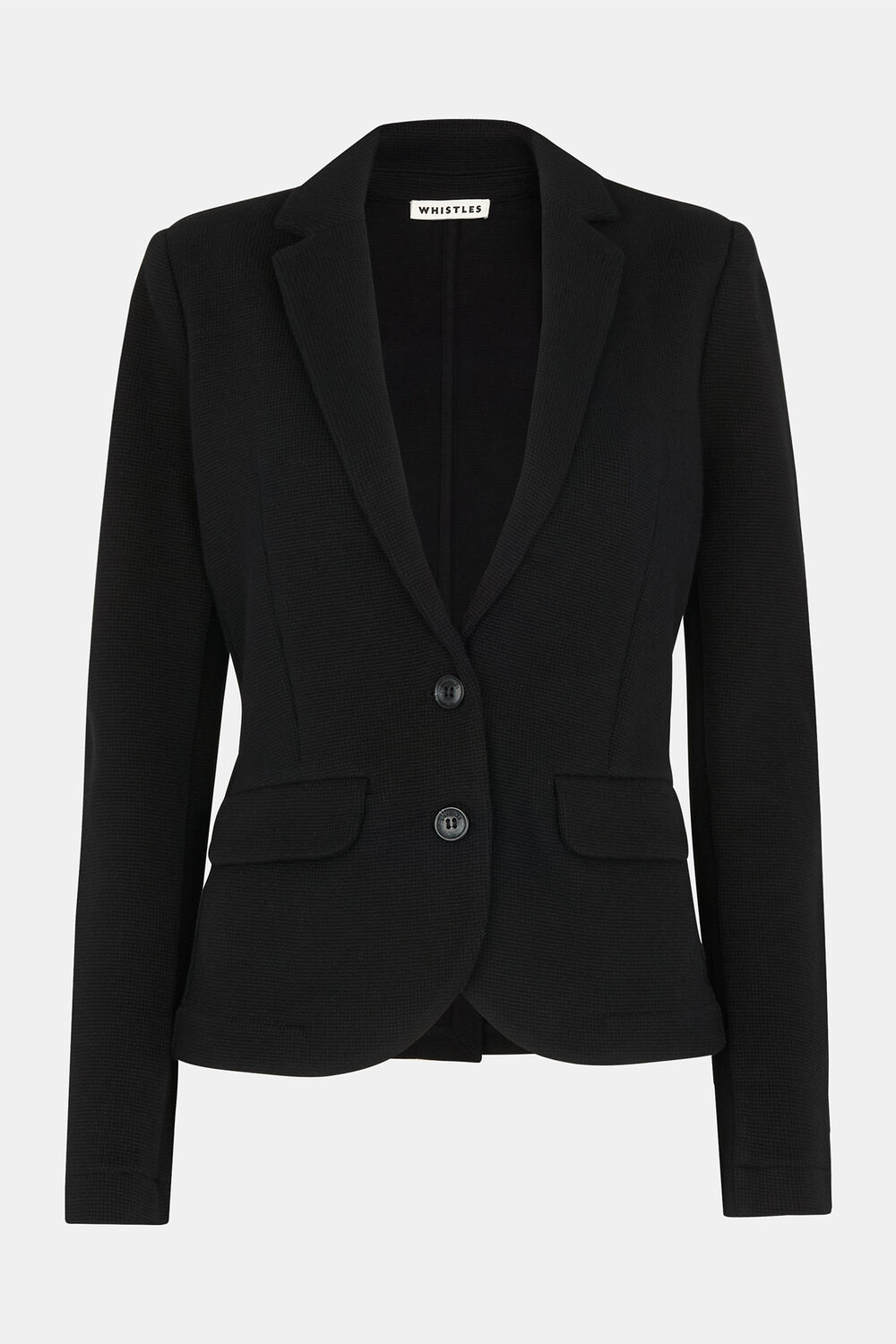 Slim Jersey Jacket Black