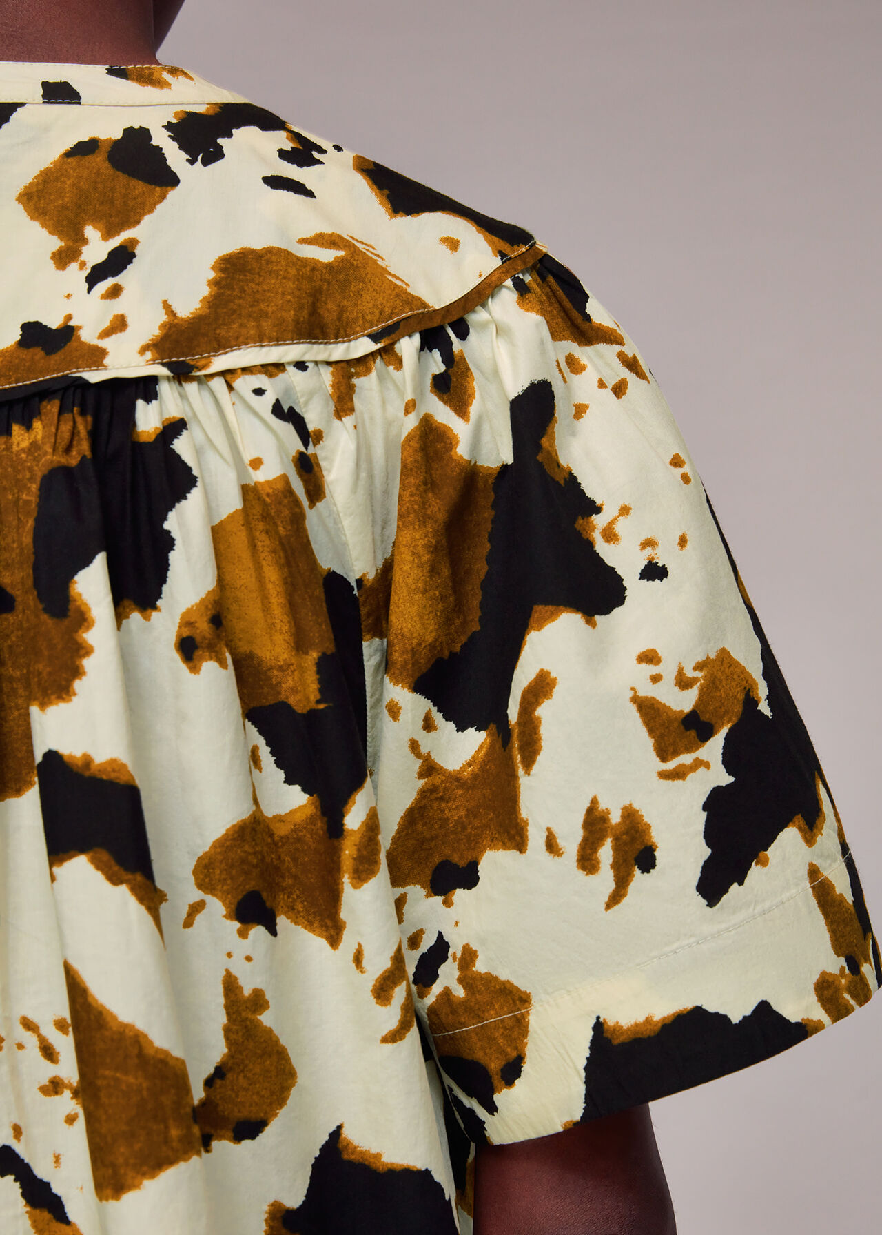 Cow Print Izzy Trapeze Top