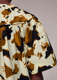 Cow Print Izzy Trapeze Top