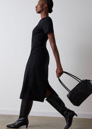 Ponte Detachable Lace Dress