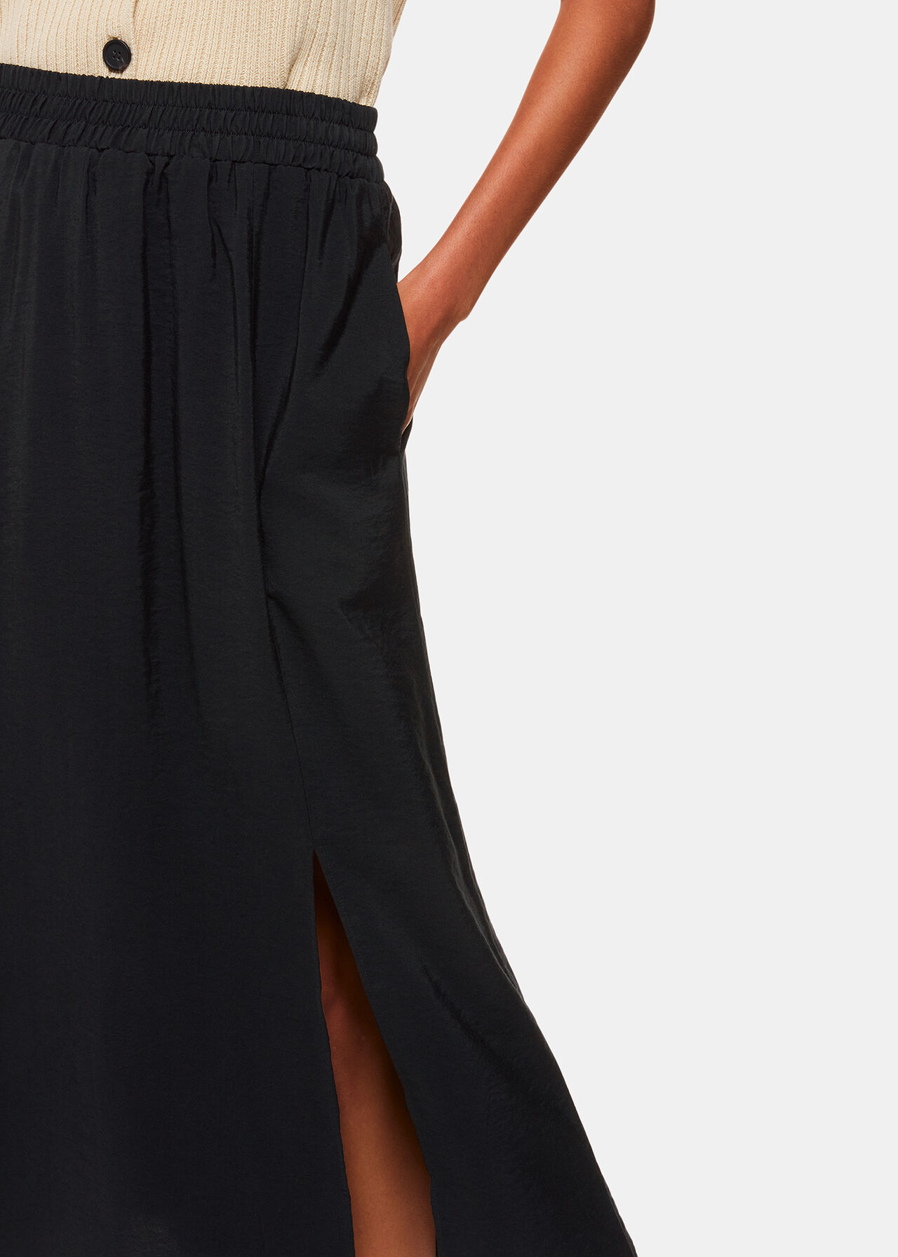 Printed Elastic Waist Skirt main image 1