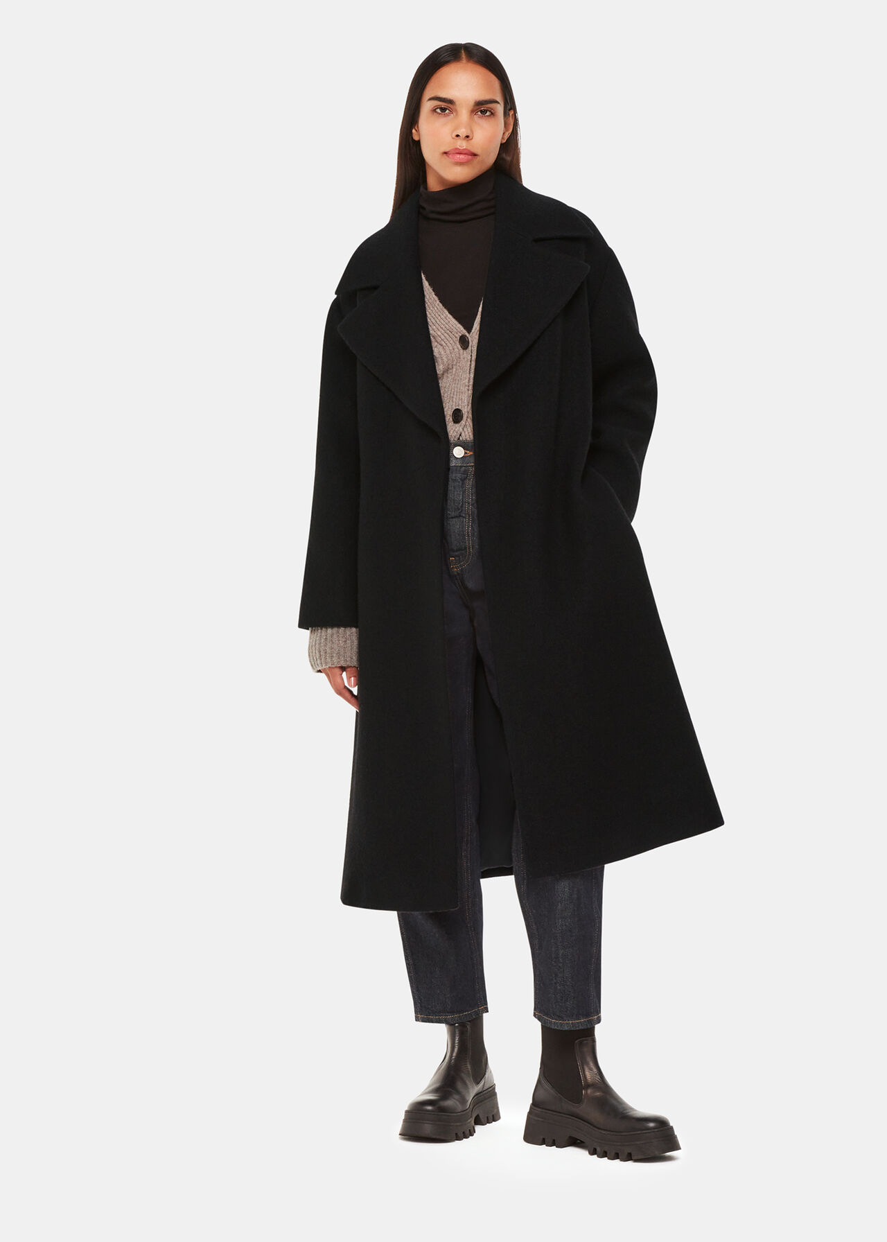 Lorna Wrap Wool Coat