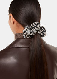 Optical Snake Print Scrunchie