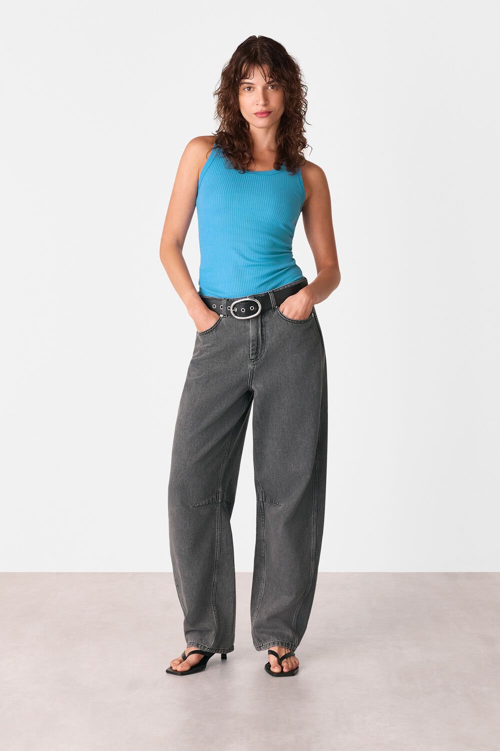 Blue Ultimate Ribbed Scoop Vest