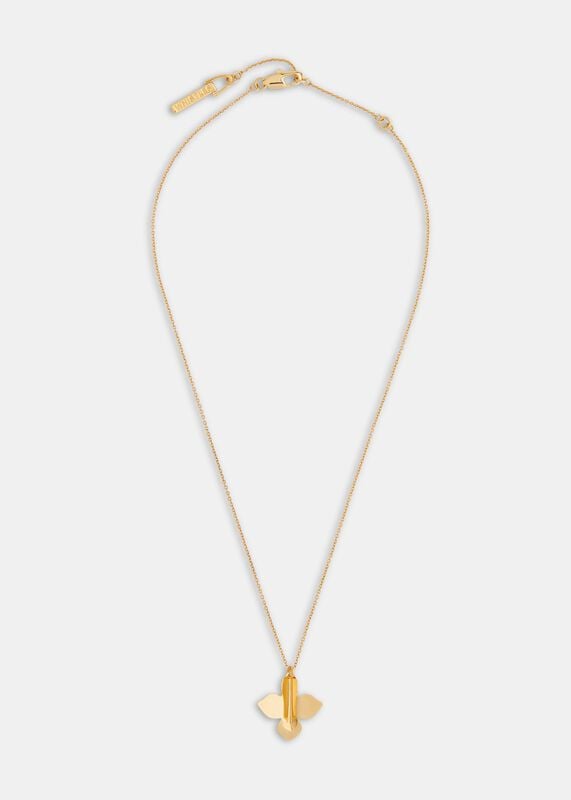 Gold Leaf Pendant Necklace