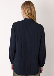 Textured Relaxed Viscose Shirt