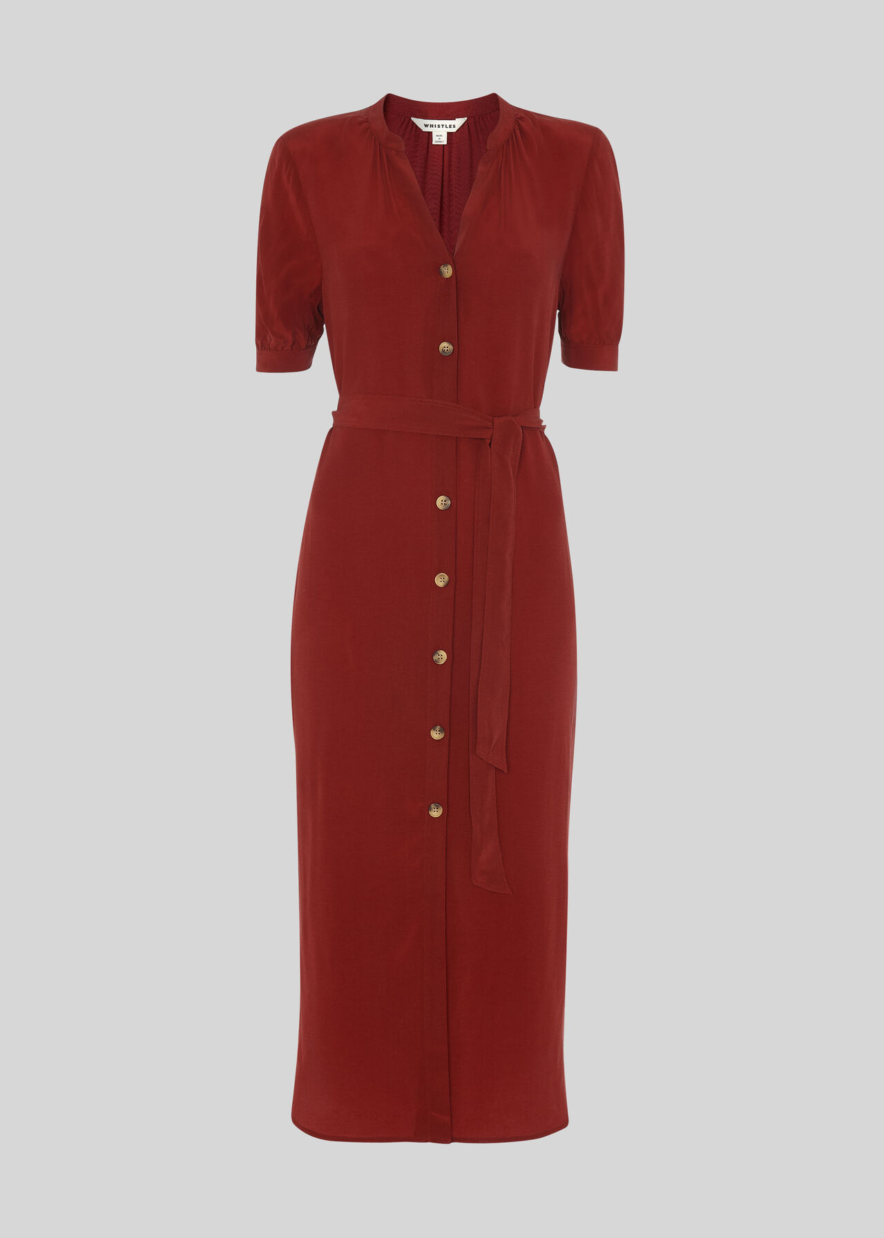 Dana Shirt Dress Burgundy