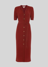 Dana Shirt Dress Burgundy