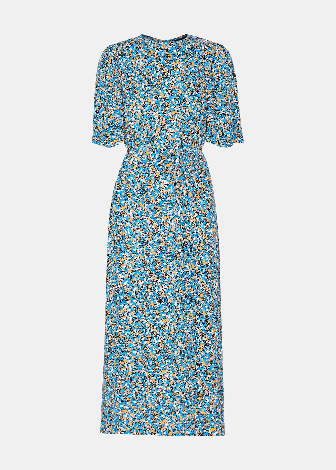 Multicolour Ditsy Bouquet Midi Dress | WHISTLES