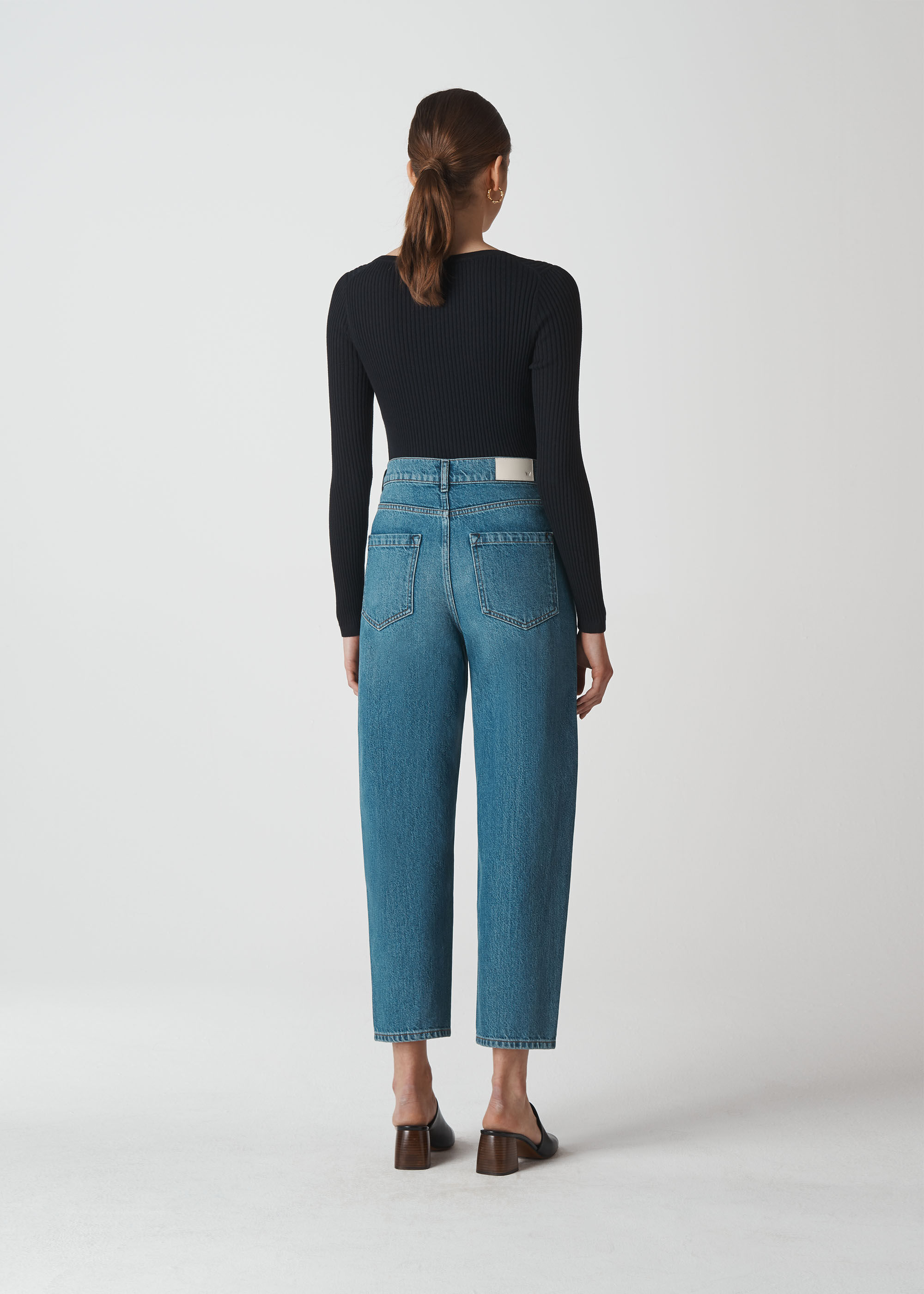 Skinny online rib cardigan